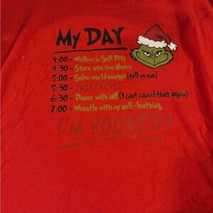 Gildan Red Grinch Holiday Tee